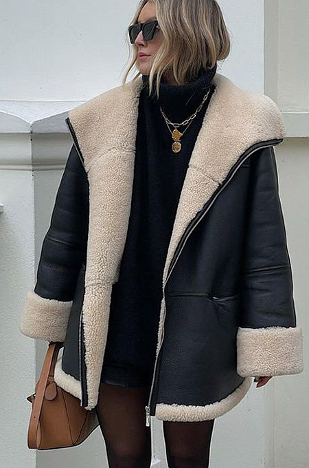 ‘Holly’ Leather Coat