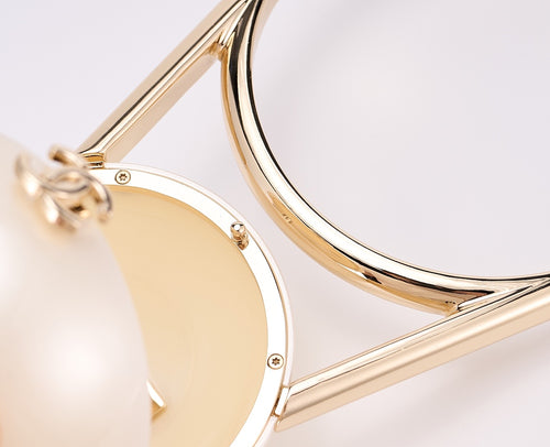 CHANEL Cruise Pearled Cylinder Minaudière with Gold Handle