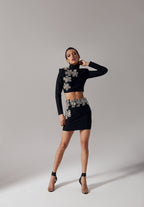 ‘Diamiona’ Luxury Diamond Skirt Set