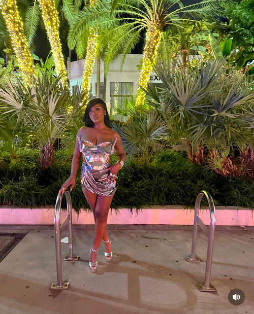 ‘Magna Carta’ Luxe Dress in Silver