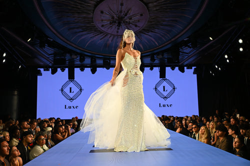 Lustre d’Ivoire” Crystal-Encrusted Bridal Gown