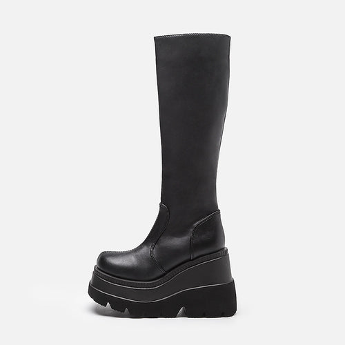 ‘The Grove’ Knee High Platform Boots