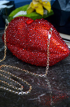 “Lip Lock” Rhinestone Bag