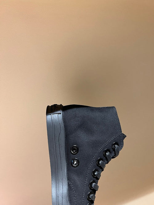 Schiaparelli Anatomique High-Top Sneakers – Canvas & Sculpted Toe Detail