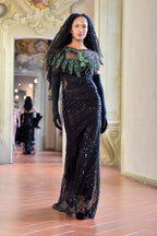 “Nocturne Botanica” Crystal Garden Gown -VeLour de Luxe Award Show Couture Collection