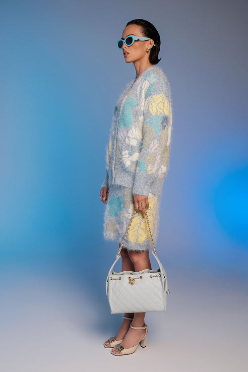 Chanel Jardin d’Hiver Bouclé Floral Knit Set