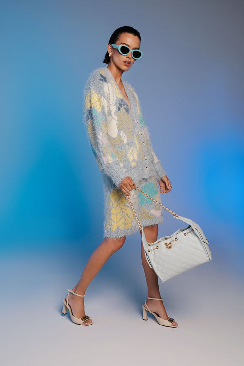 Chanel Jardin d’Hiver Bouclé Floral Knit Set