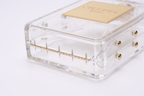 CHANEL Transparent Acrylic Perfume Bottle Bag