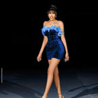 ‘Harmony Haven’ Feathered Dress