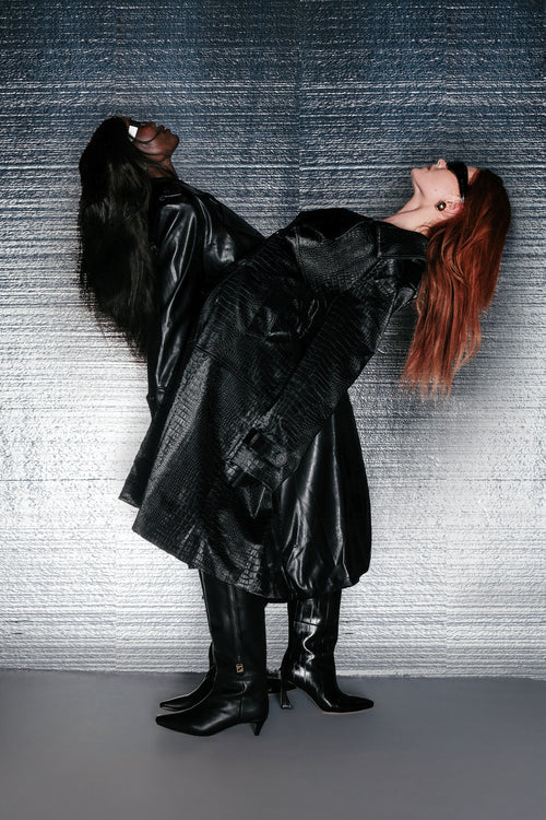 La Loi du Noir Trench Coat