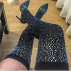 ‘Anastasia’ Rhinestone Thigh High Boot