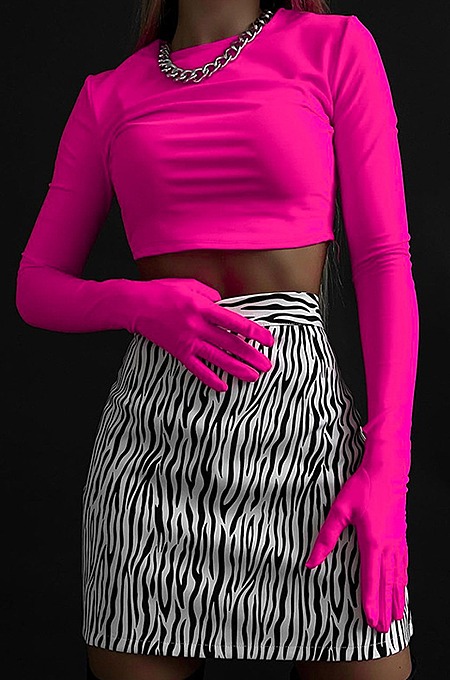 ‘Neo’ Gloved Top