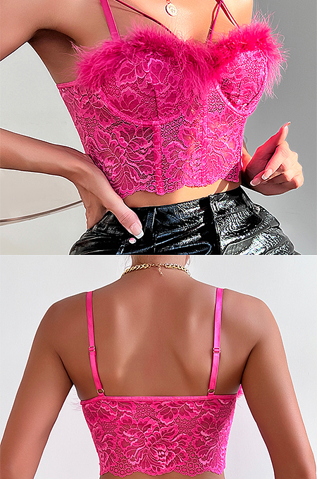 ‘Alessa’ Fur Top