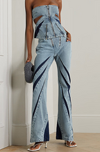“Merced Bluel” Denim Pants Set