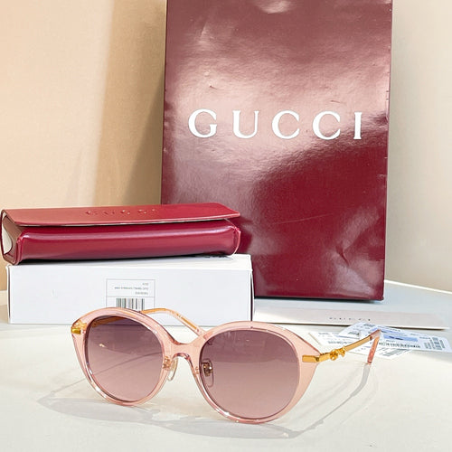 Gucci Aurora Round Metal-Temple Sunglasses