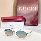 Gucci Perla Oval Rimless Sunglasses
