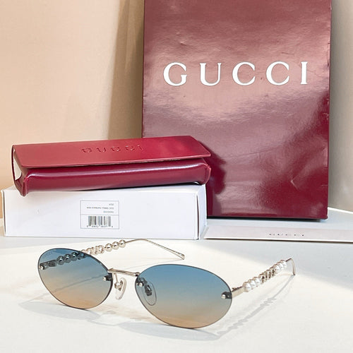 Gucci Perla Oval Rimless Sunglasses