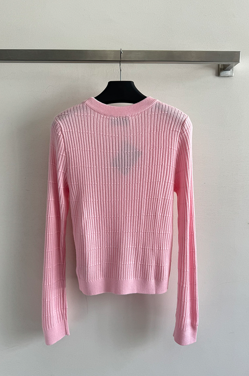 Prada Milano Ribbed Logo Knit Sweater