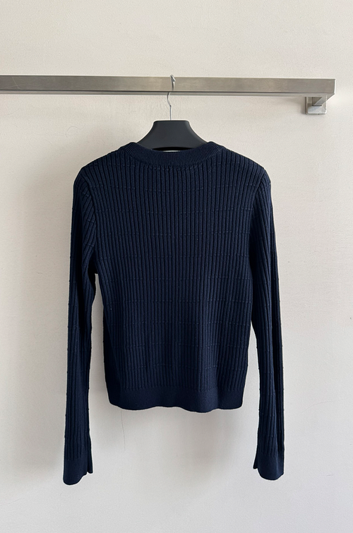 Prada Milano Ribbed Logo Knit Sweater