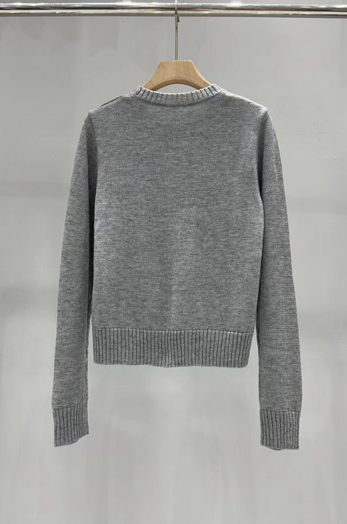 Prada Crest Emblem Knit Sweater