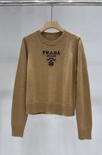Prada Crest Emblem Knit Sweater