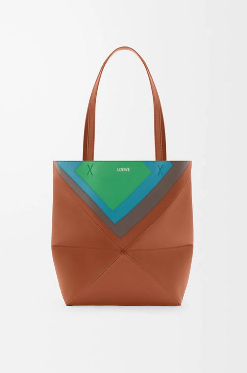 Loewe Geometric Puzzle Leather Tote Bag