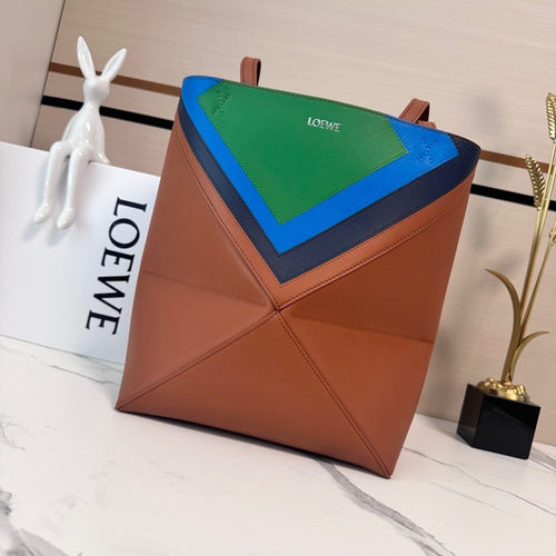 Loewe Geometric Puzzle Leather Tote Bag