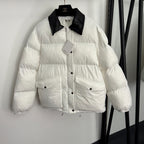 Miu Miu Quilted Puffer Jacket with Contrast Collar