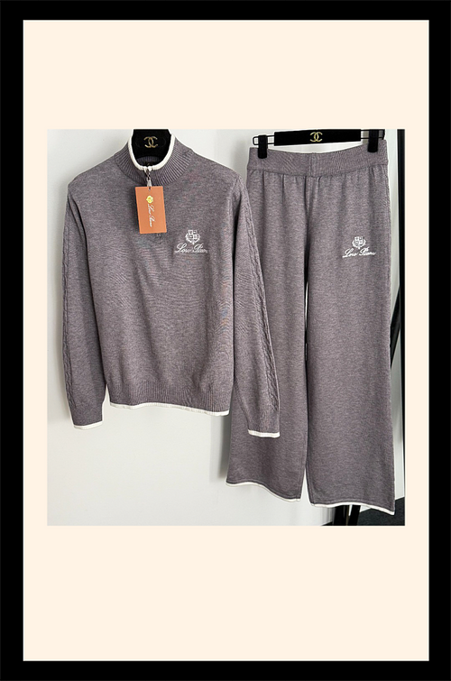 Loro Piana Inspired Luxe Knit Lounge Set