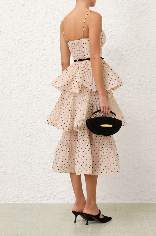 Zimmermann Polka Cascade Tiered Dress