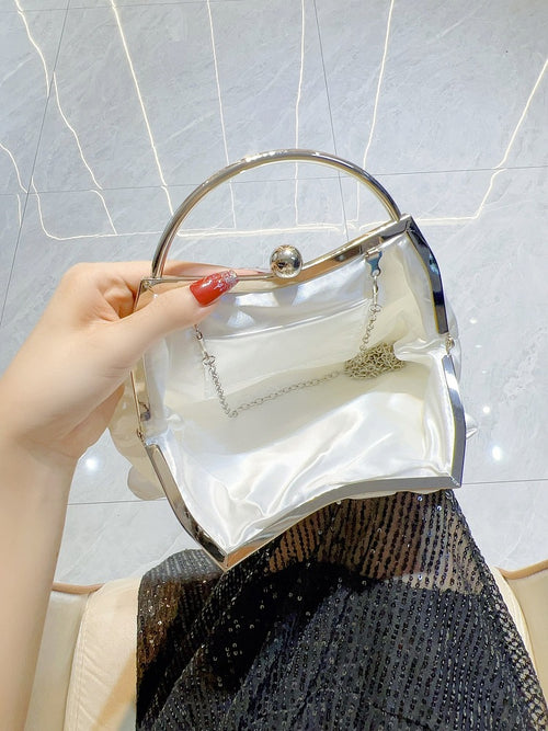 'Camellia-Adorned’Handbag