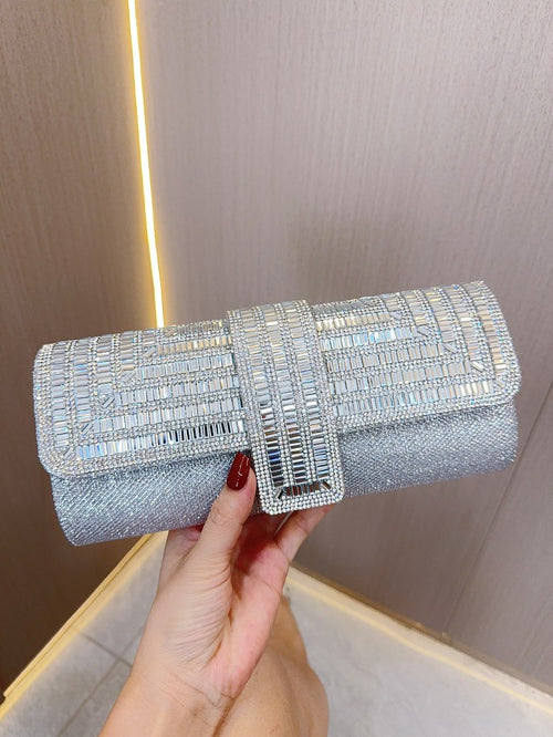 'Zinnia' Crystal Clutch Bag