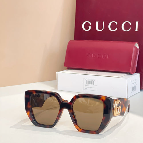 Gucci Oversized Square GG Logo Sunglasses Collection