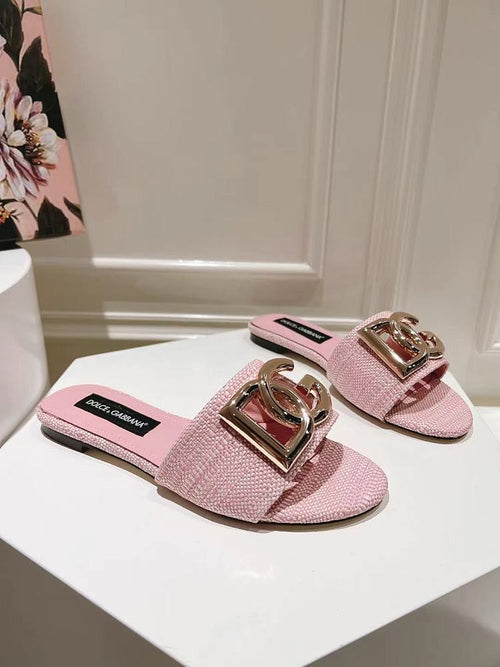 Dolce & Gabbana DG Logo Slide Sandals