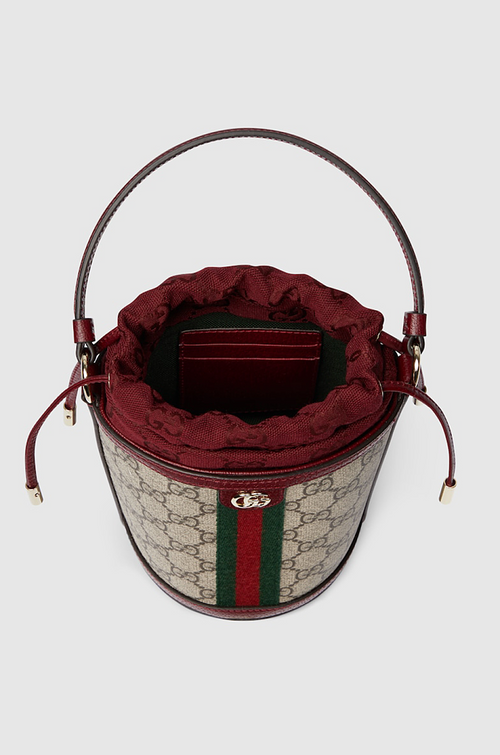 Gucci Ophidia GG Bucket Bag with Web Stripe