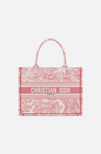 Dior Medium Toile de Jouy Embroidered Book Tote – Rose Éclat Edition
