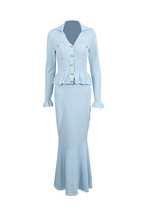 Élise Royale Knit Skirt Set