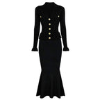 Élise Royale Knit Skirt Set