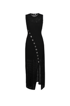 Noir Axis Grommet Knit Dress