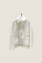 Max Mara “Echarpe d’Hiver” Wool Scarf-Collar Jacket
