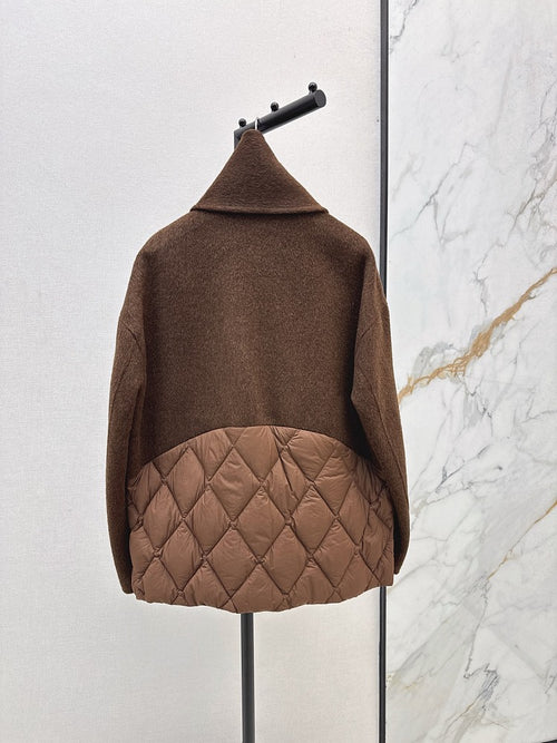 Max Mara “Echarpe d’Hiver” Wool Scarf-Collar Jacket