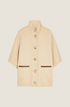 Max Mara “Capella di Lana” Wool Cape Jacket