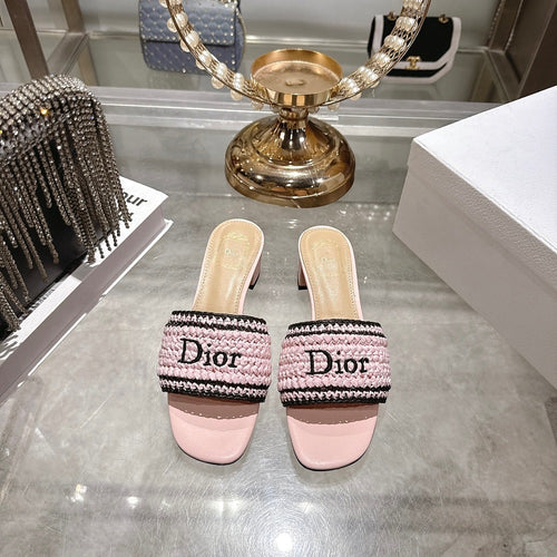 DIOR Dway Raffia Mule Sandals