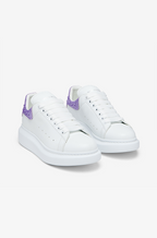 Alexander McQueen Oversized Sneaker – White with Lilac Crystal Detail