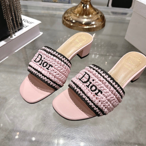 DIOR Dway Raffia Mule Sandals