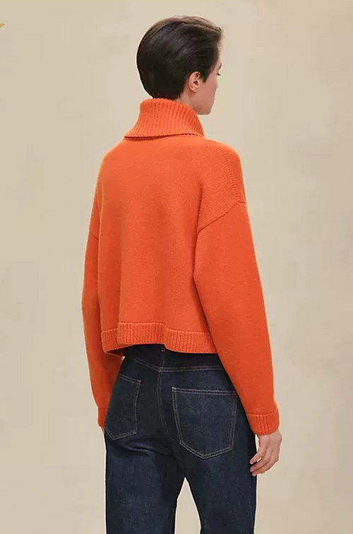 Hermès “Lys de Neige” Wool-Cashmere Turtleneck Set