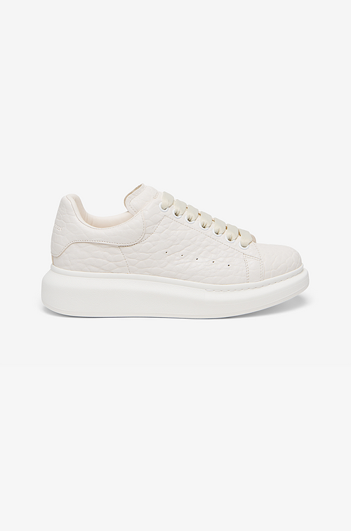 Alexander McQueen Oversized Sneaker – Ivory Embossed Leather