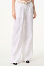 Chanel “Haute Ligne” Cotton Poplin Wide-Leg Trouser