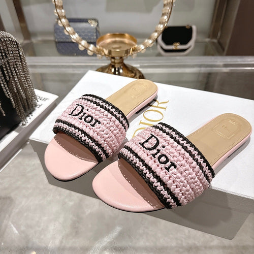 DIOR Dway Raffia Slide Sandals
