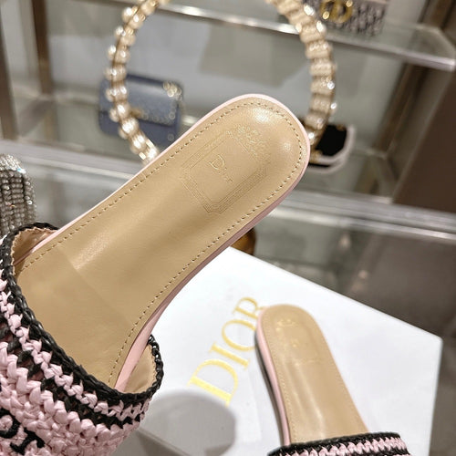 DIOR Dway Raffia Slide Sandals